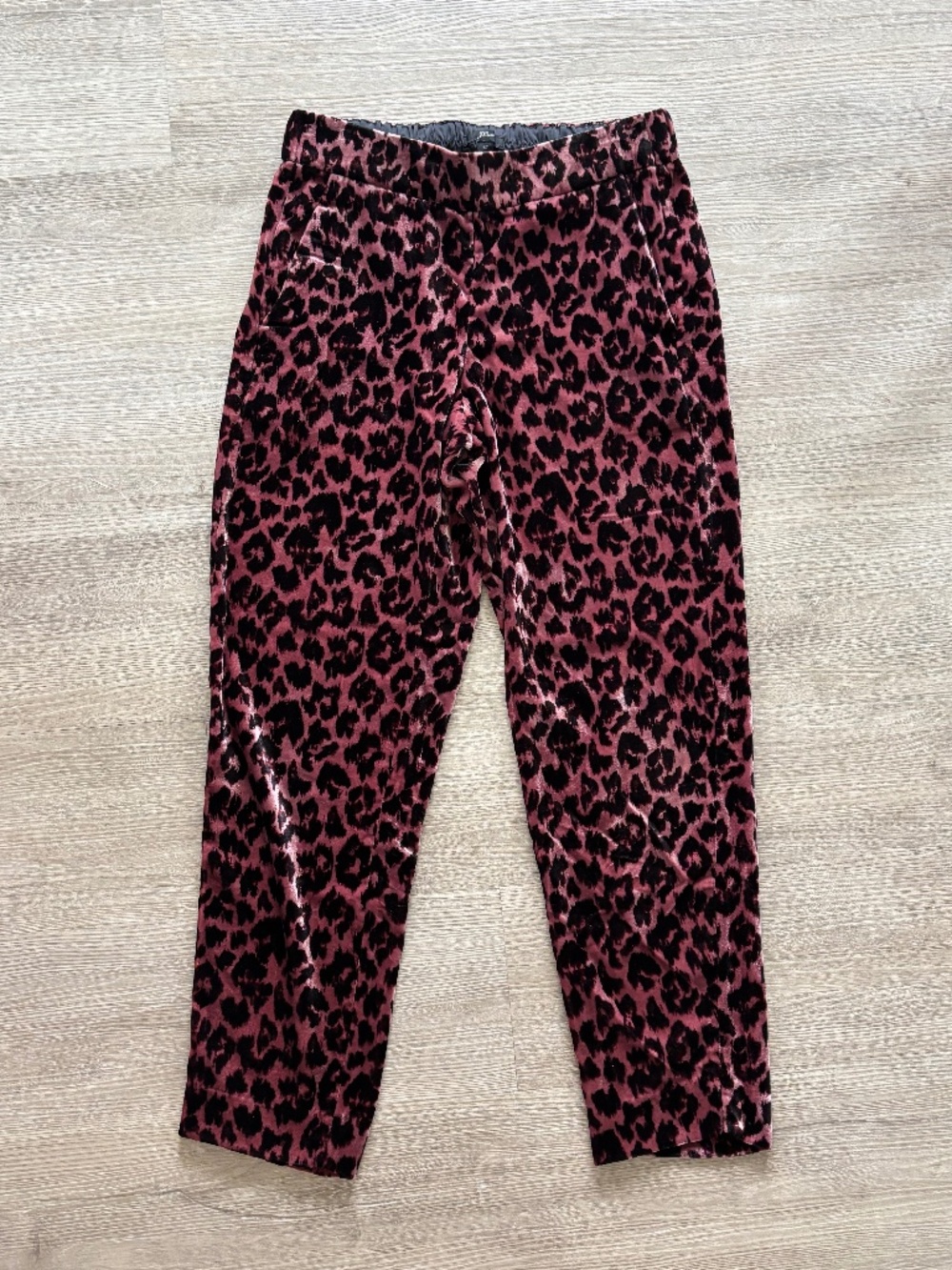 Women’s J.Crew Velvet Leopard Pants Size 4T